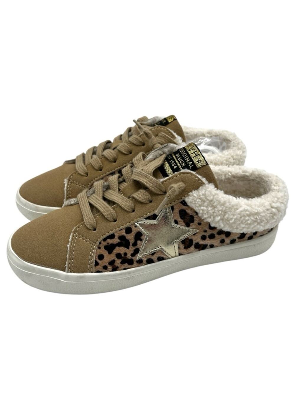 Vintage Havana Hearty Sneakers leopard camel tan gold- 6